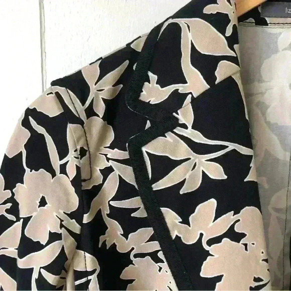 Liz Claiborne Lightweight Floral Printed Cotton Jacket Size 12 P - Picture 7 of 12
